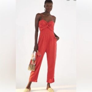 FARM Rio Vibrant Red Jumpsuit